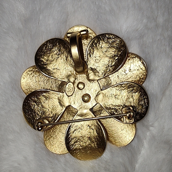 Vintage Premier Designs Flower Two-dimensional Enhancer Pendant - Picture 2 of 2